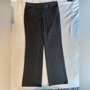 Express Wide Leg Grey Pinstripe Work Pant